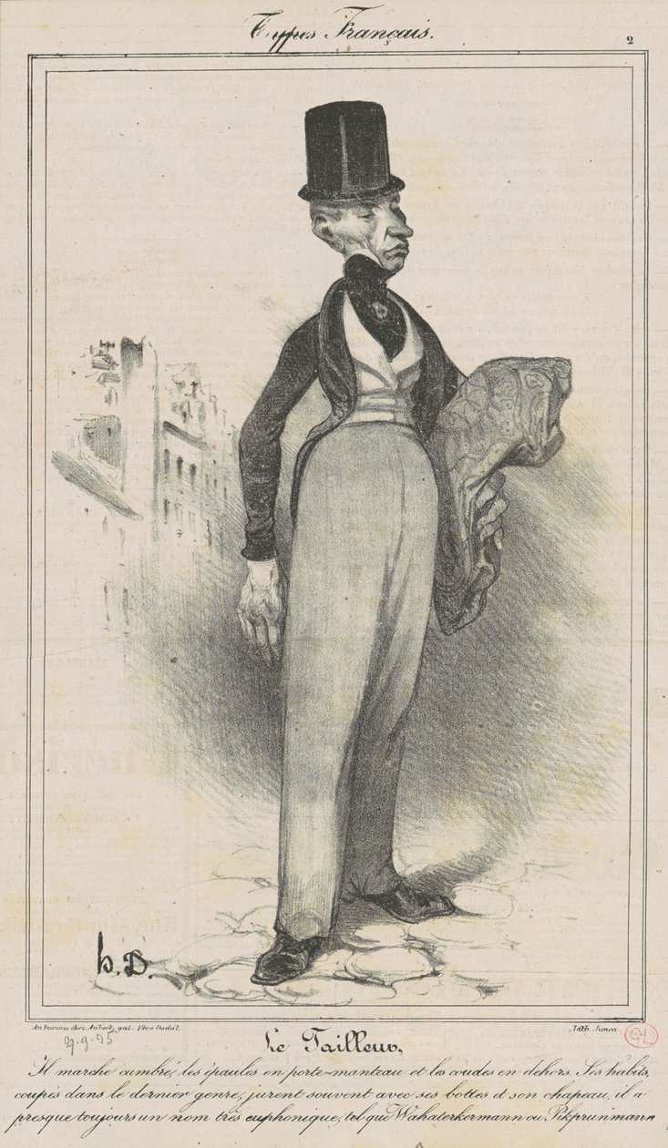 Skrædderen af Honoré Daumier