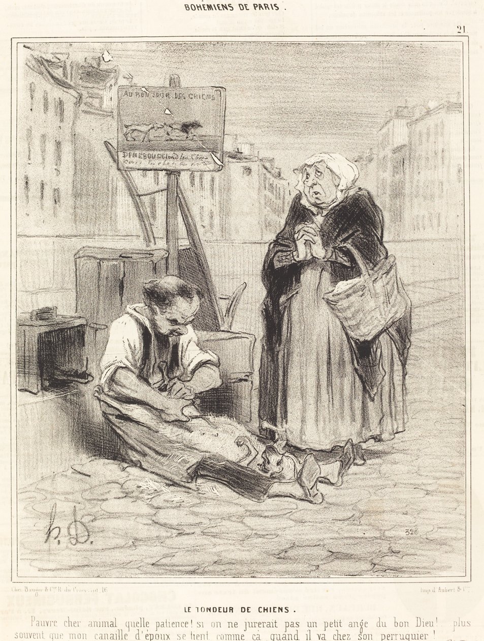 Hundeklipperen af Honoré Daumier