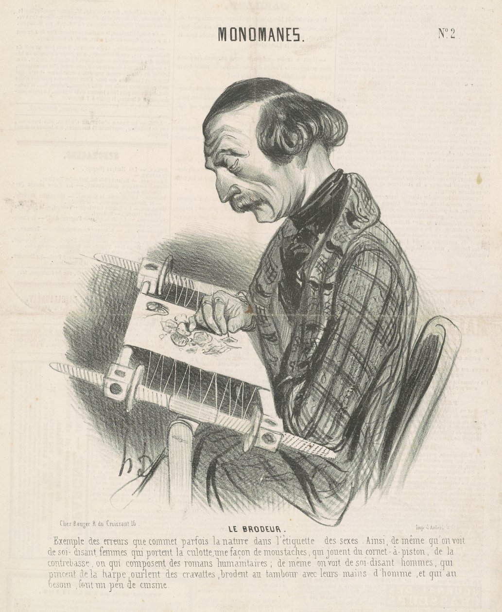 Brodereren af Honoré Daumier