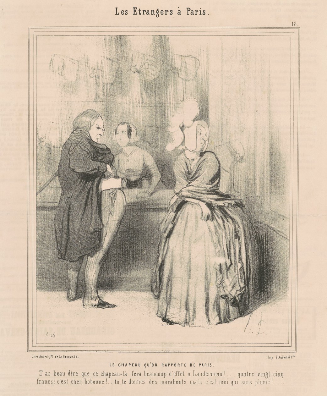 Hatten tager vi med tilbage fra Paris af Honoré Daumier