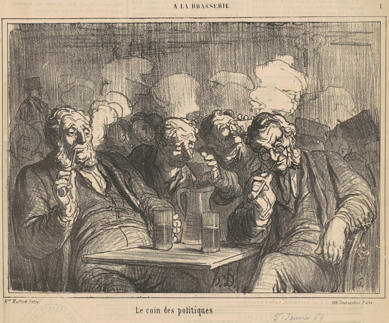 Det politiske hjørne af Honoré Daumier