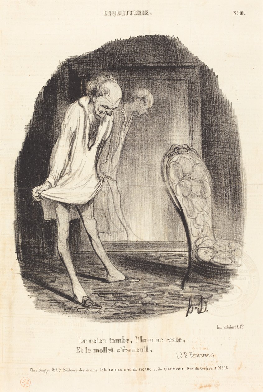 Bomulden falder, manden forbliver... af Honoré Daumier