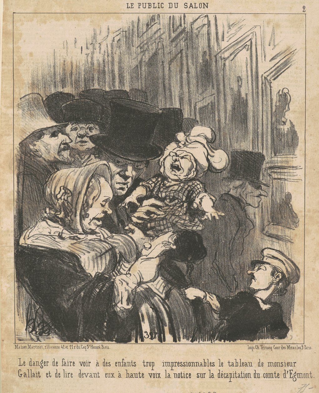 Faren ved at få børn til at se... af Honoré Daumier