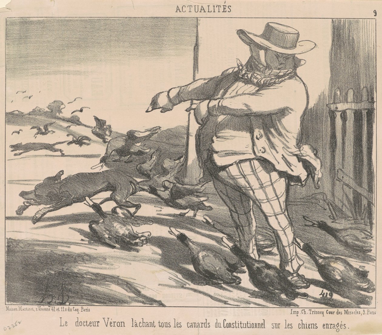 Doktor Véron slipper alle ænderne fri... af Honoré Daumier