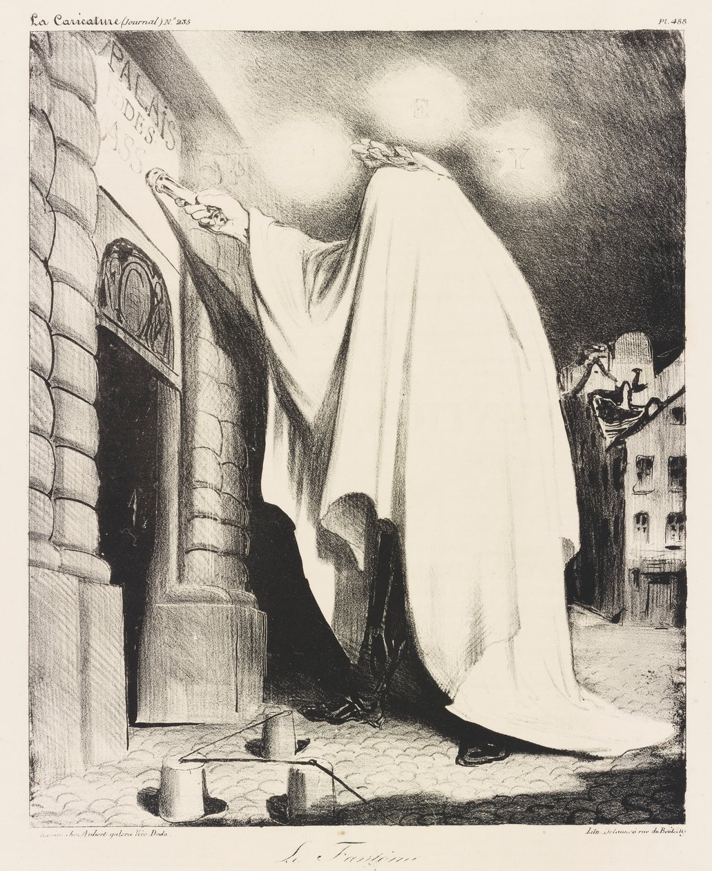Le fant?me (The Phantom) af Honoré Daumier