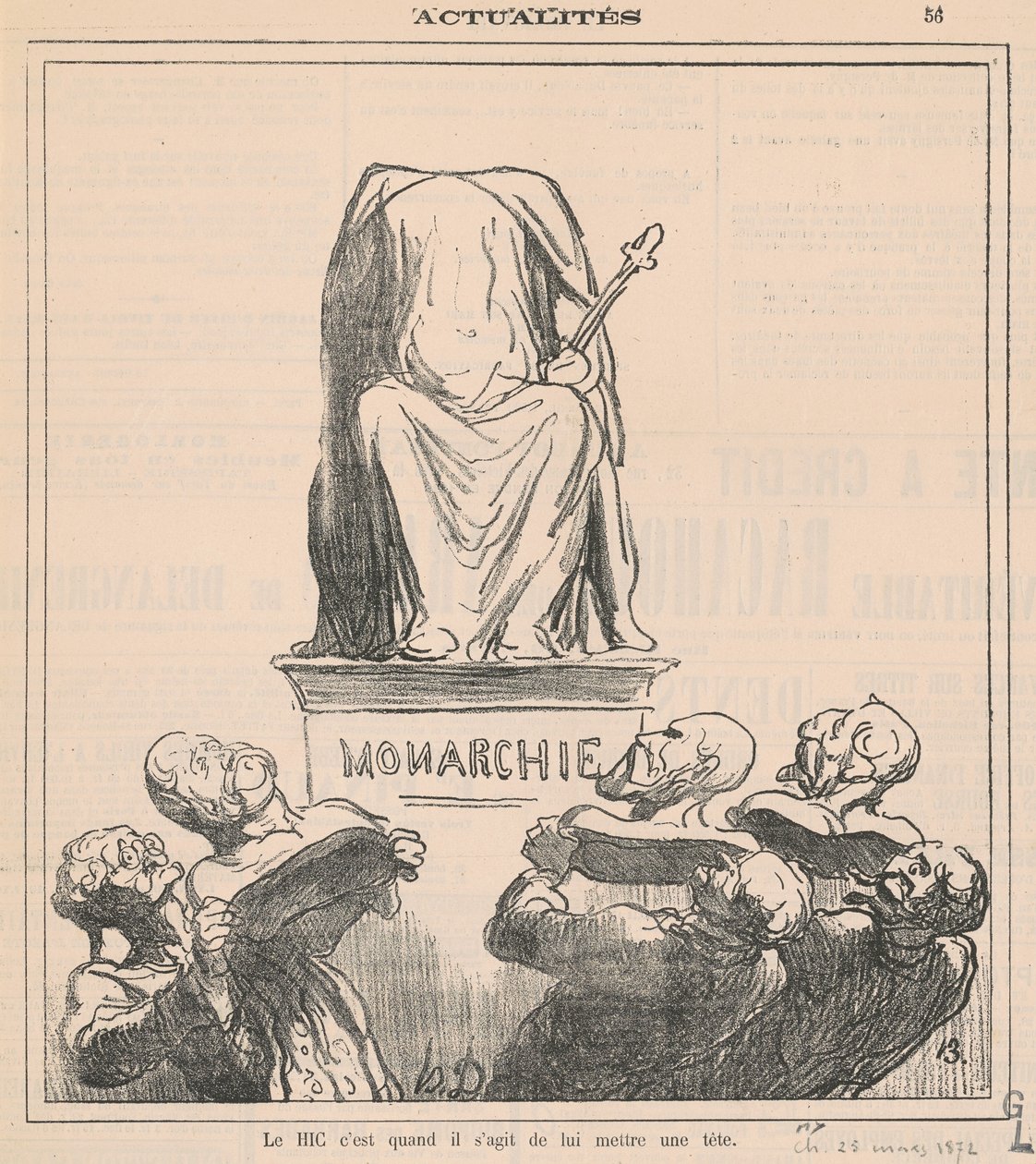 Problemet er, når det kommer til at sætte hovedet på det af Honoré Daumier