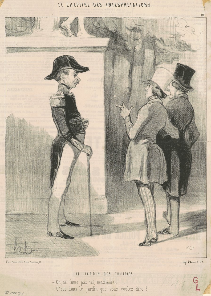 Tuileriehaven af Honoré Daumier