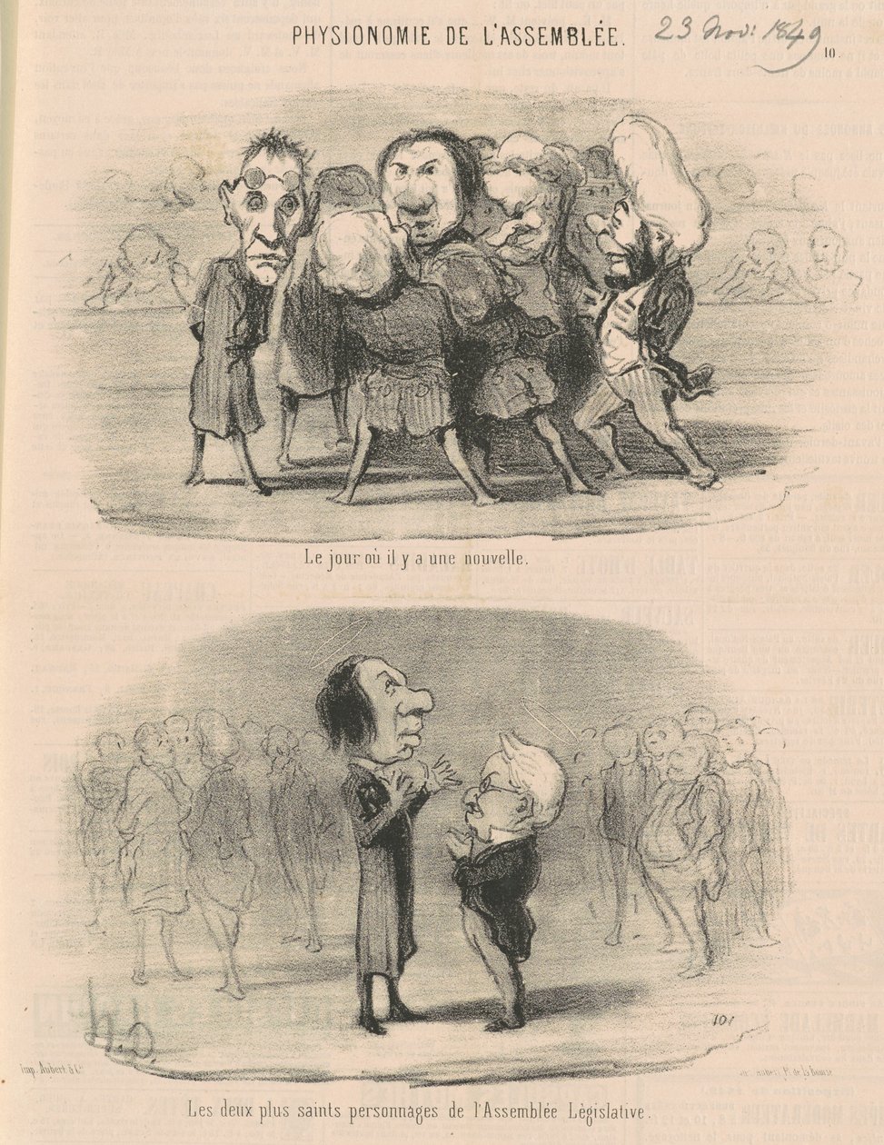 Den dag der er nyheder af Honoré Daumier
