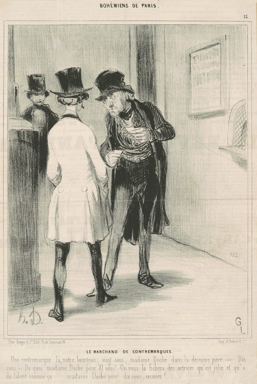 Modmærkekøbmanden af Honoré Daumier