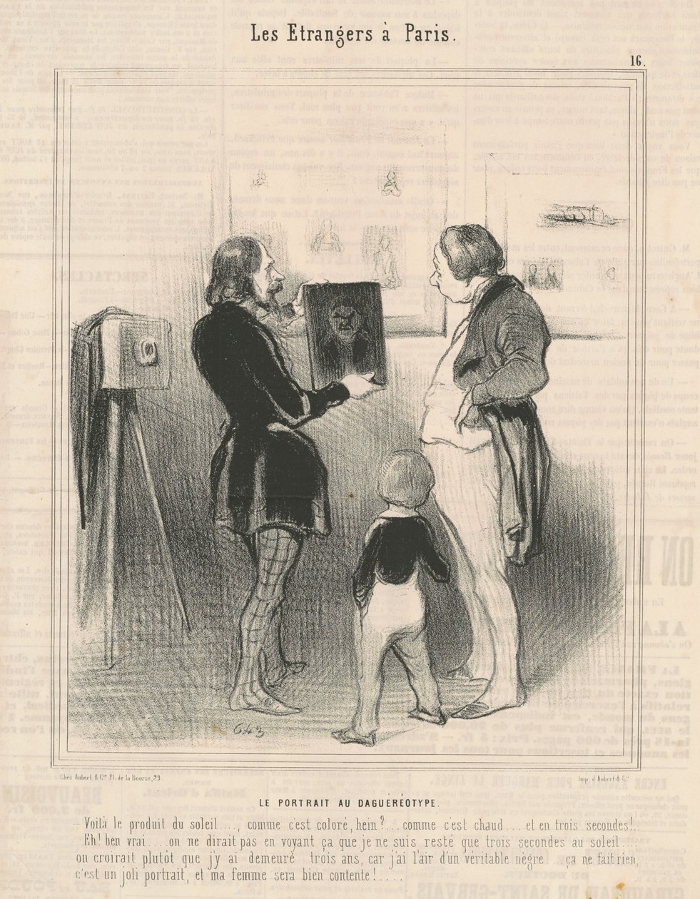 Daguerotypi-portrættet af Honoré Daumier