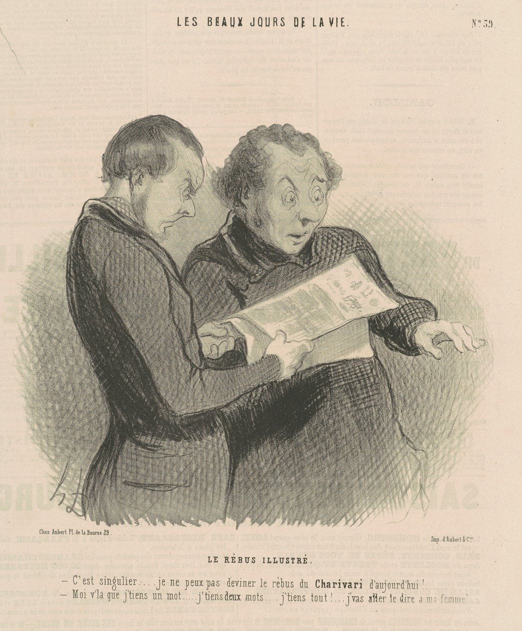 Den illustrerede rebus af Honoré Daumier