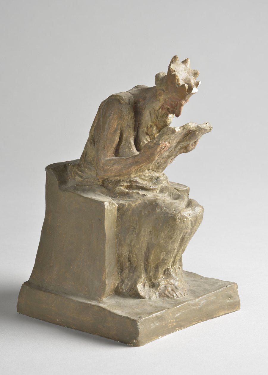 King Minos Skulptur af Honore Daumier (1808-1879) Søn 10,5x11,5x18,5 cm MUSEE OF BEAUTS ARTS - PALAIS LONGCHAMP Marseille af Honoré Daumier