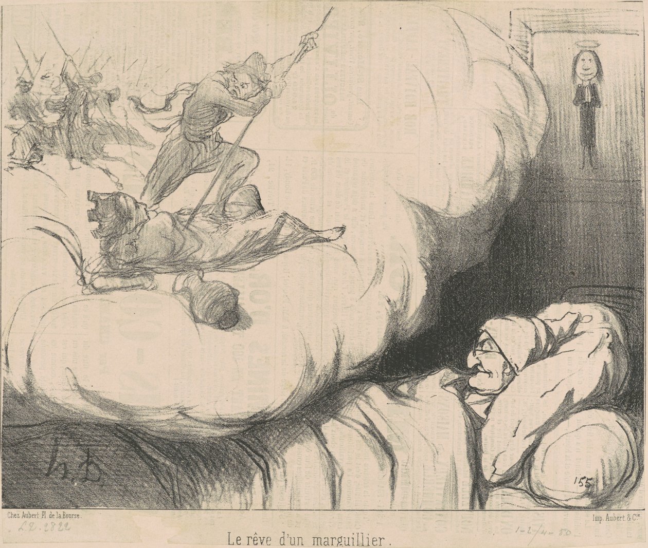 En kirkeværges drøm af Honoré Daumier