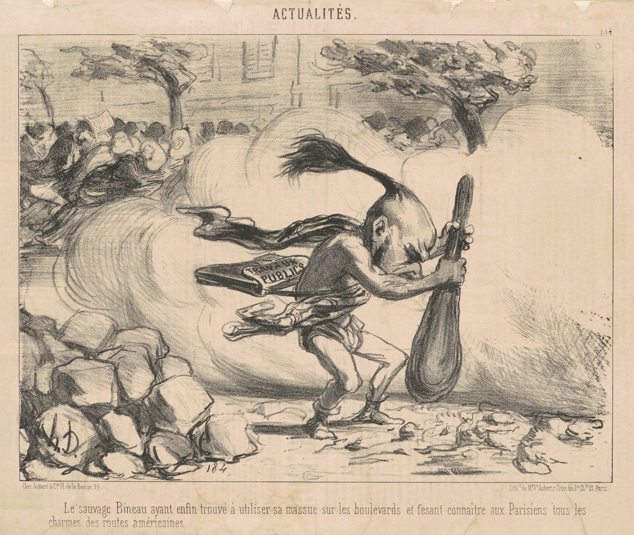 Den vilde bineau har ... af Honoré Daumier