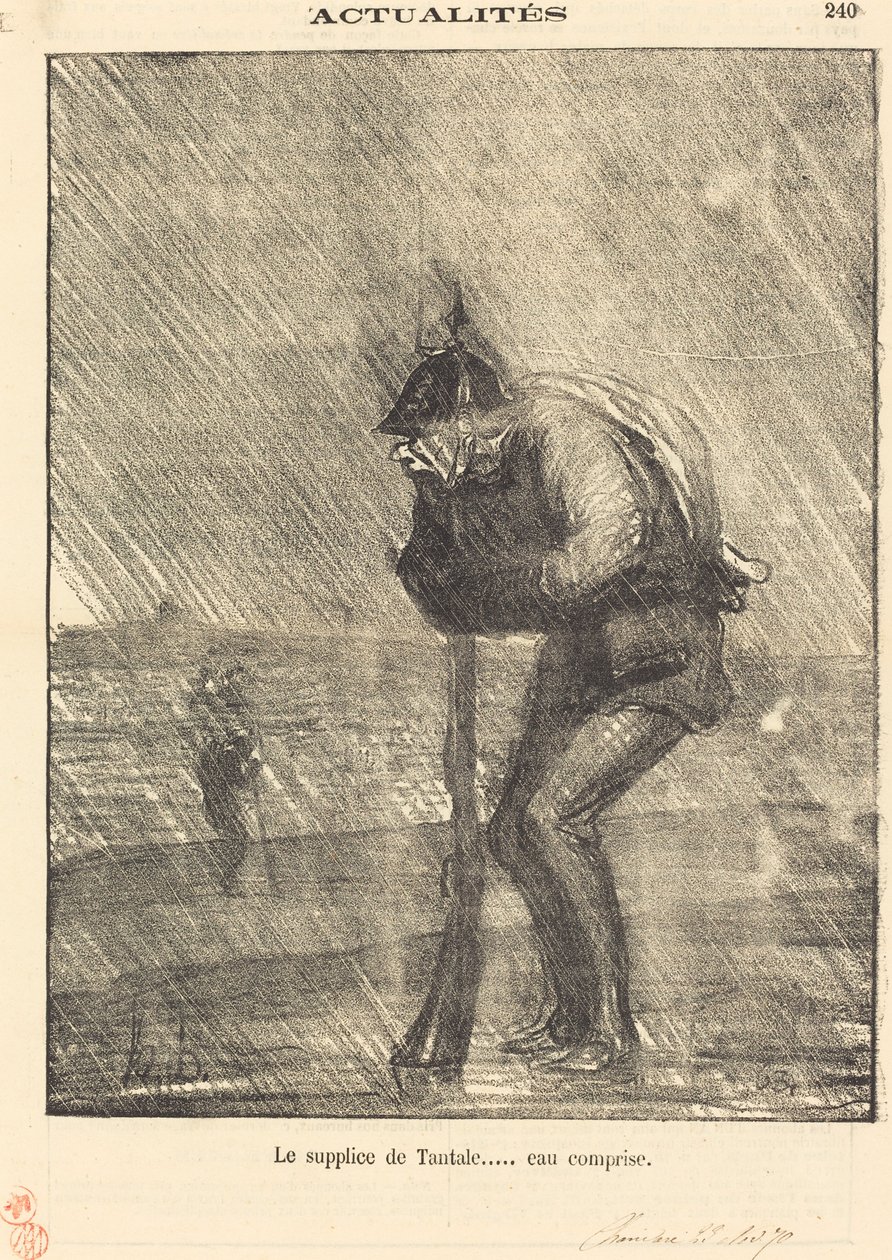 Torturen af ​​tantal... vand inkluderet af Honoré Daumier
