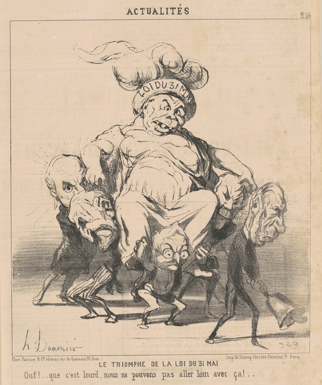 Lovens triumf af 31. maj af Honoré Daumier