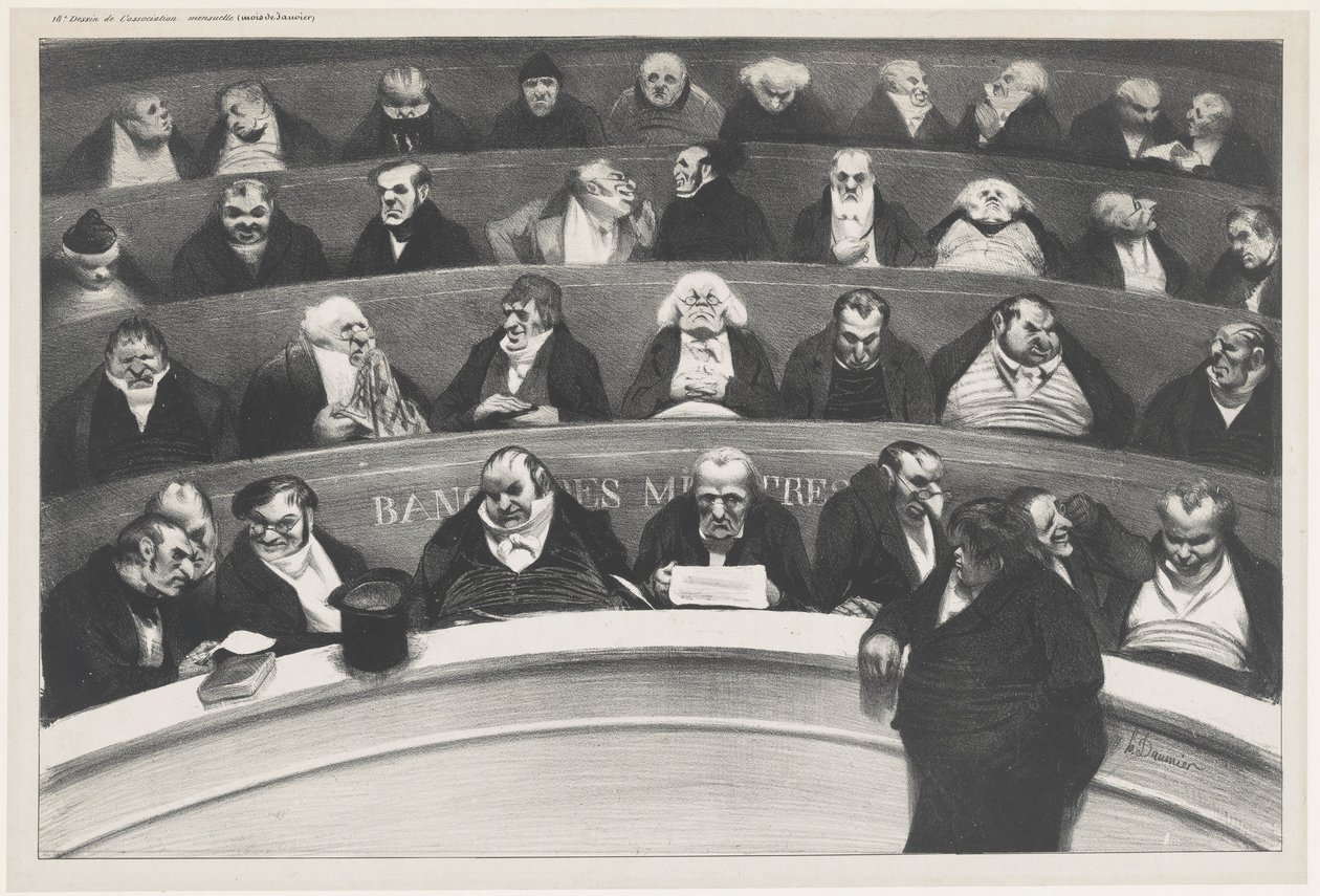 Den lovgivende mave af Honoré Daumier