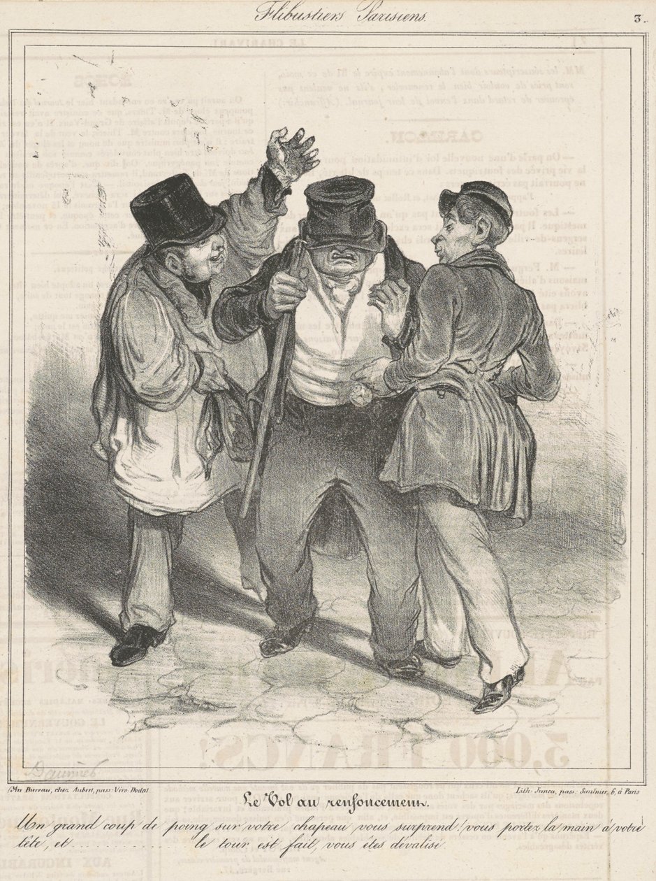 Tyveriet i frikvarteret af Honoré Daumier