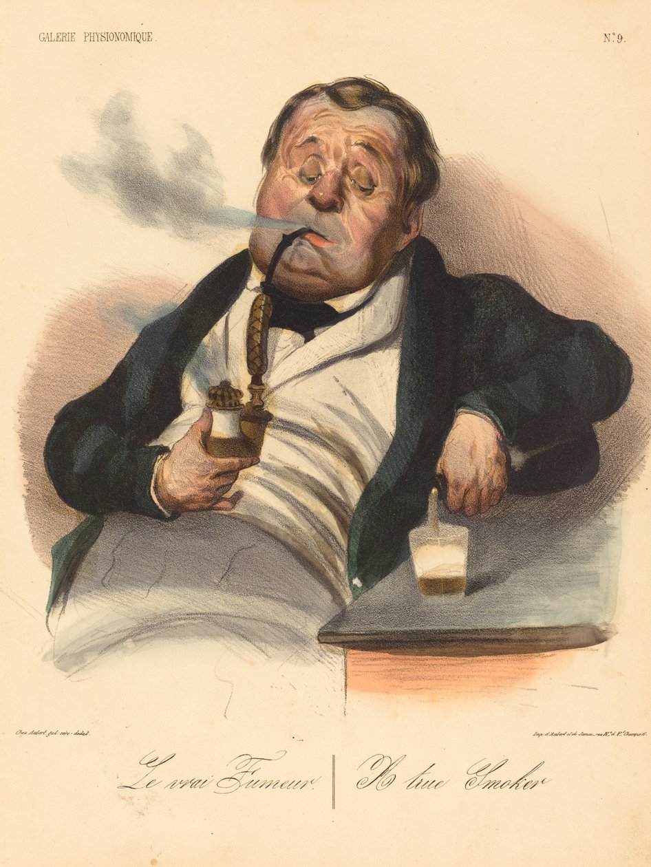 Den rigtige ryger af Honoré Daumier