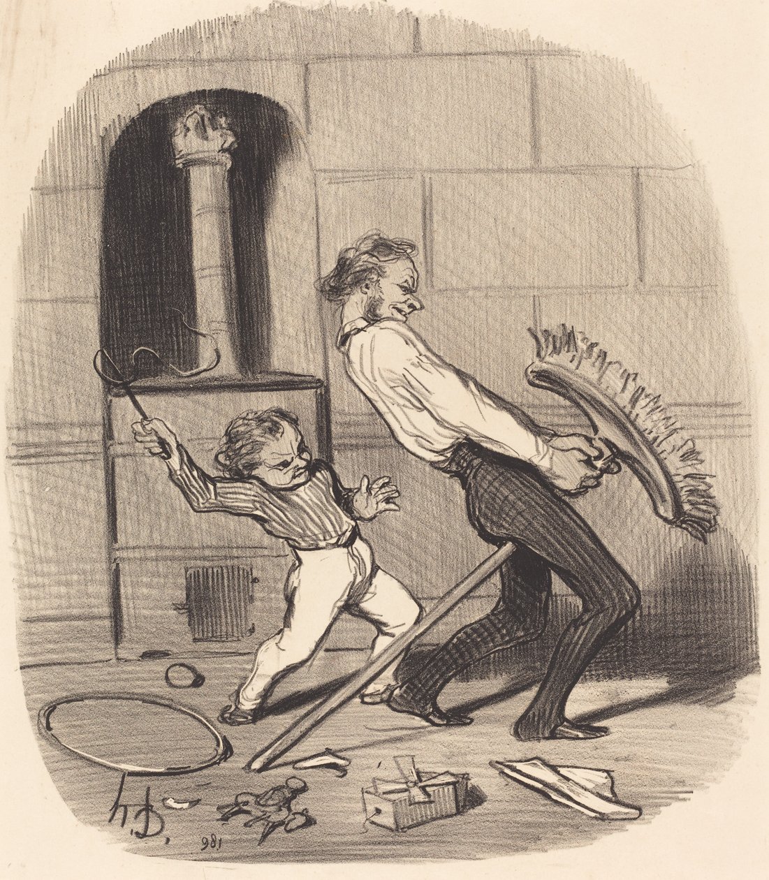Ridetime, gymnasiet af Honoré Daumier