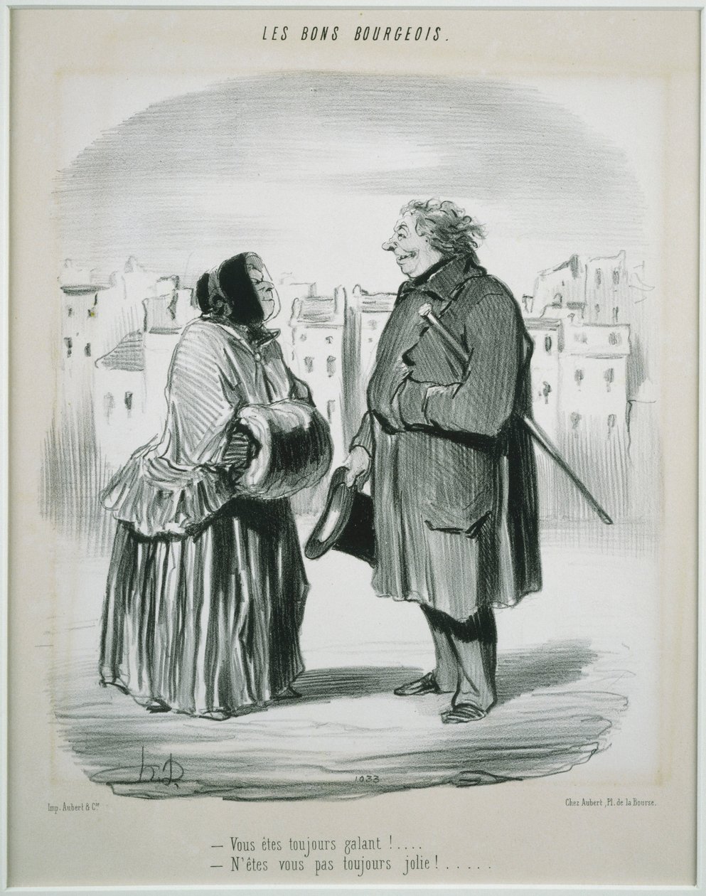 Les Bons Bourgeois- Du er altid galant! af Honoré Daumier