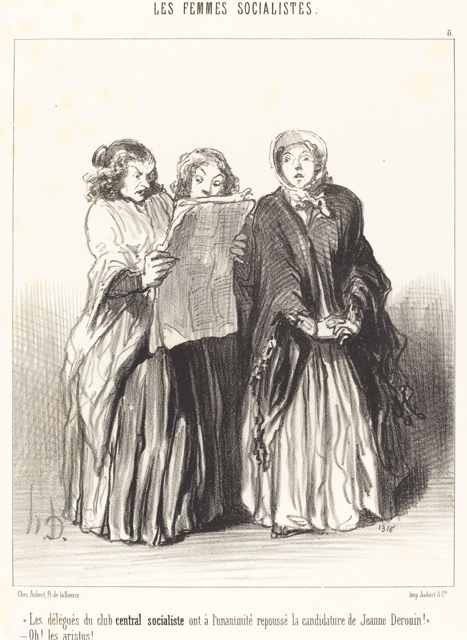 De delegerede fra den centrale socialistiske klub afviste... af Honoré Daumier