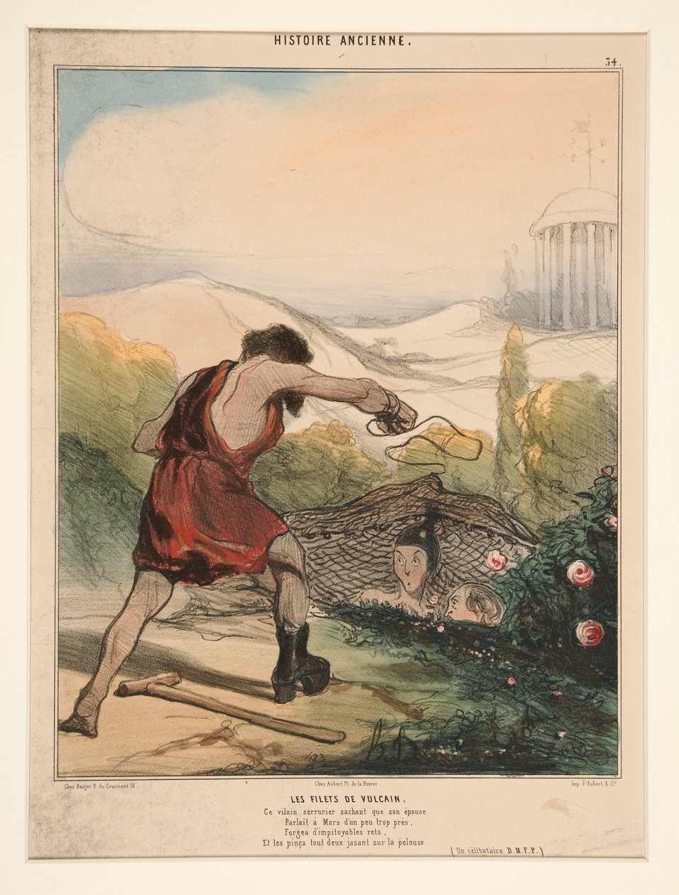 Vulcan Nets. Denne frække låsesmed ved, at hans kone af Honoré Daumier