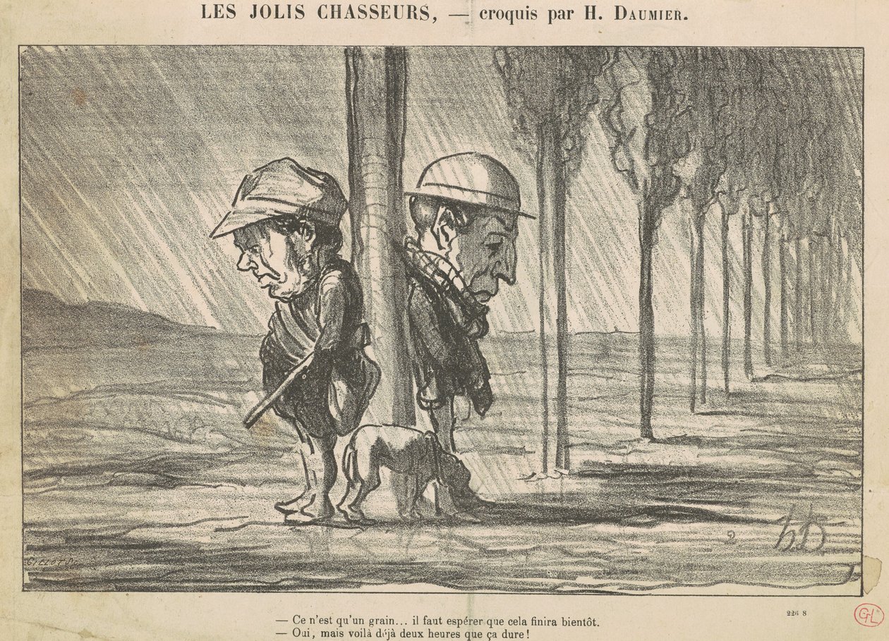 De smukke jægere af Honoré Daumier