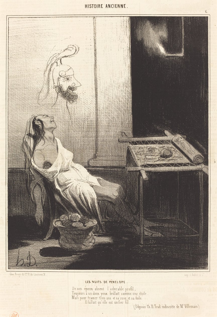 Penelopes nætter af Honoré Daumier