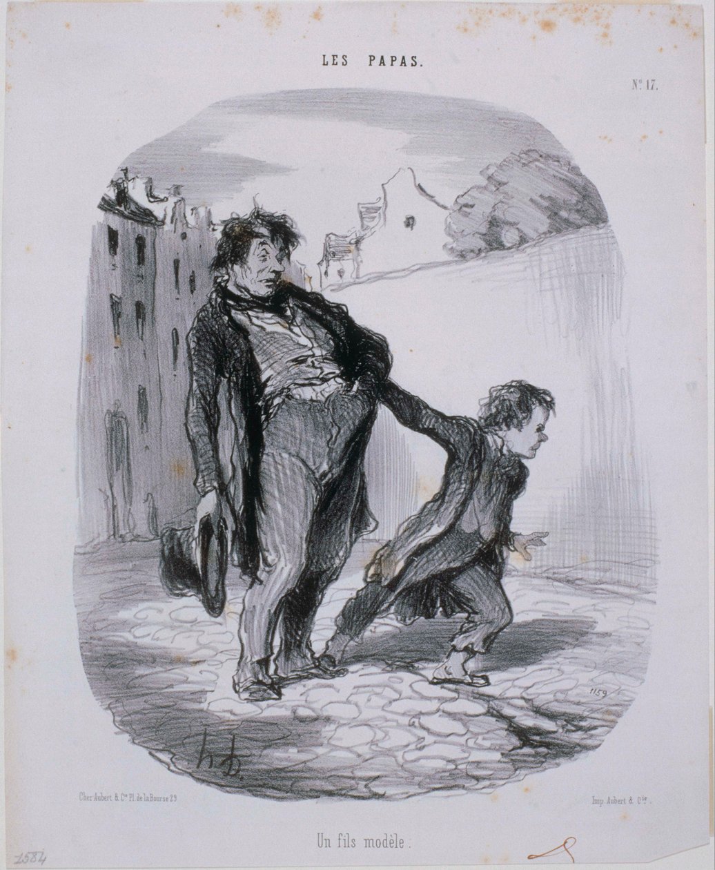 Les Papas- En model søn af Honoré Daumier