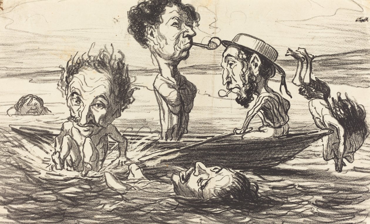 Seinen Tritons af Honoré Daumier