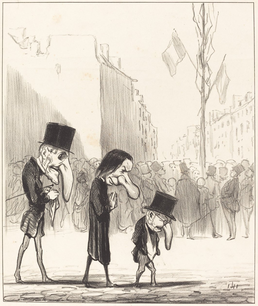 De tre små hellige af Honoré Daumier
