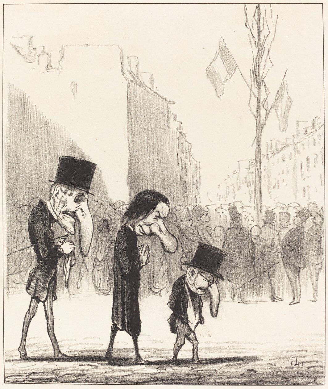 De tre små hellige af Honoré Daumier