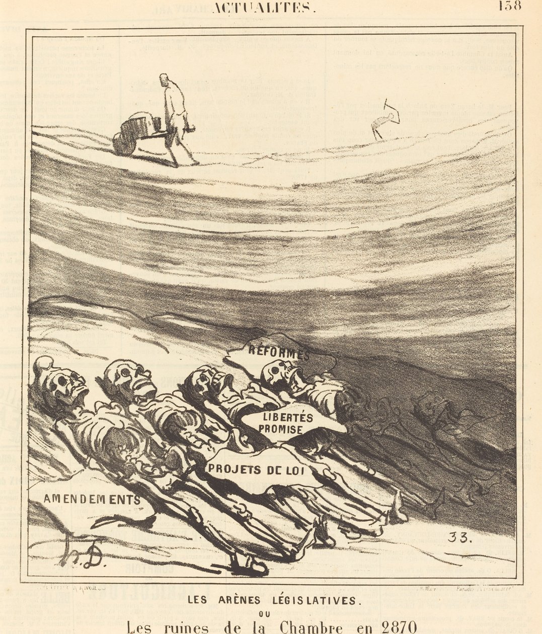 Lovgivende arenaer af Honoré Daumier