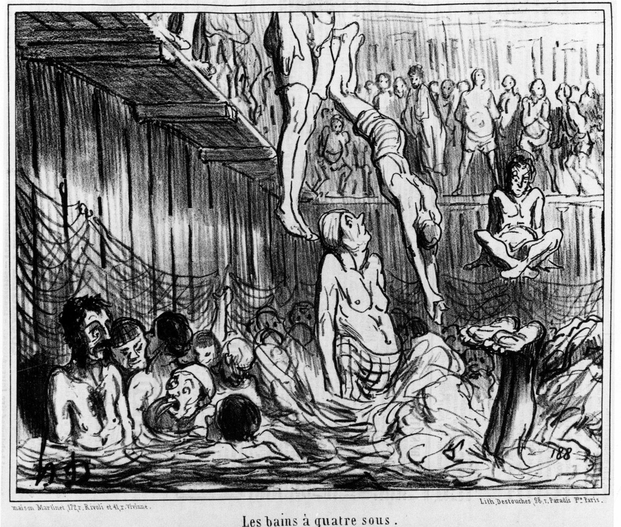 Les bains à foursous: illustration taget fra "" Sketch d
