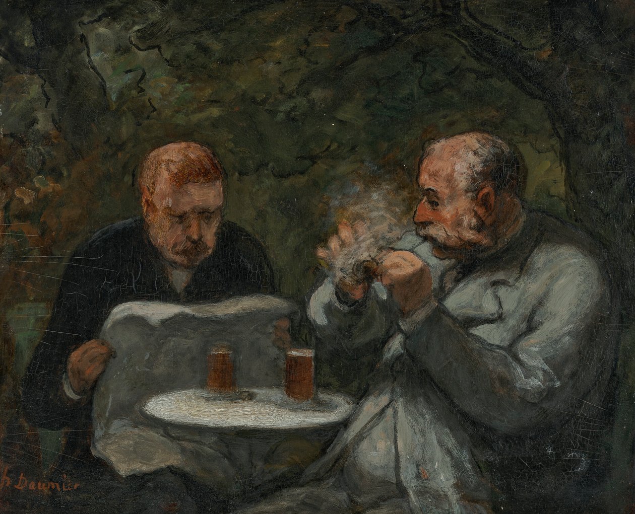 Øldrikkere af Honoré Daumier