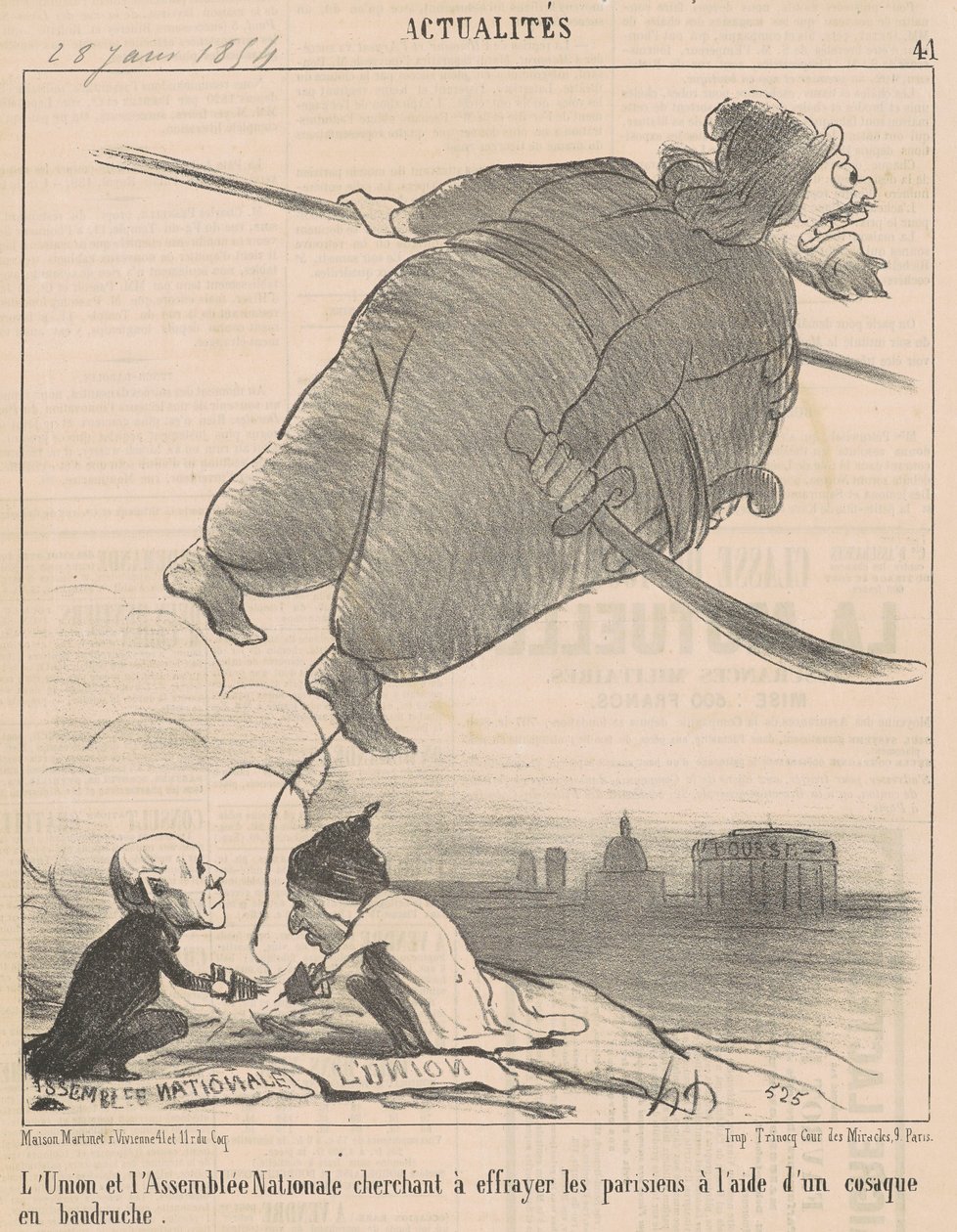 Debatterne... af Honoré Daumier