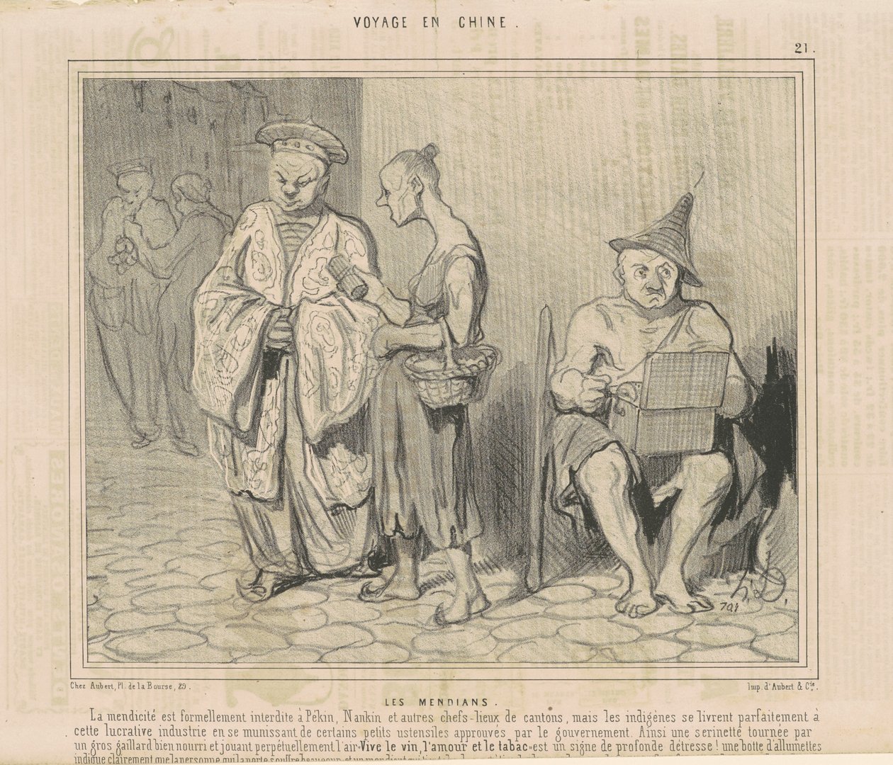 mendianerne af Honoré Daumier