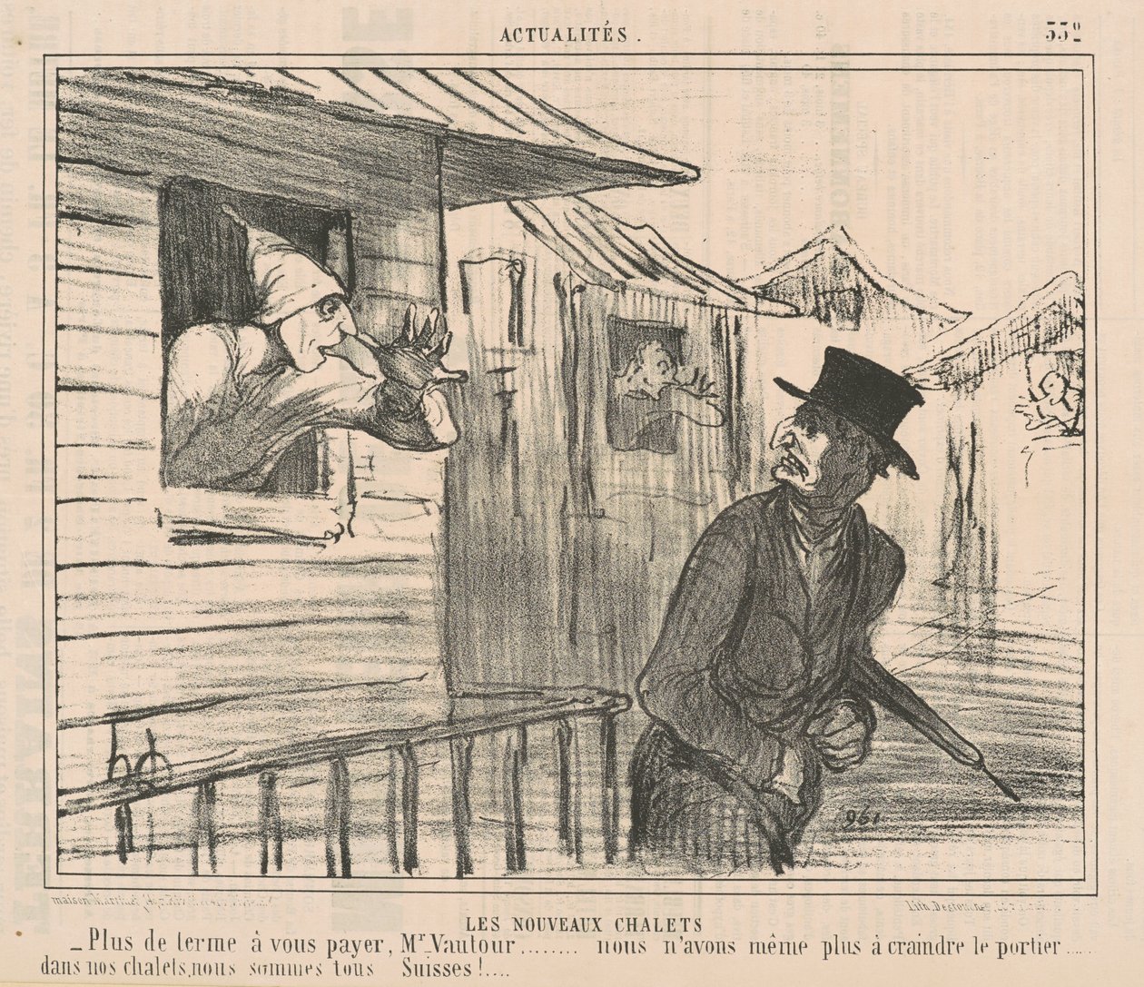 De nye hytter af Honoré Daumier