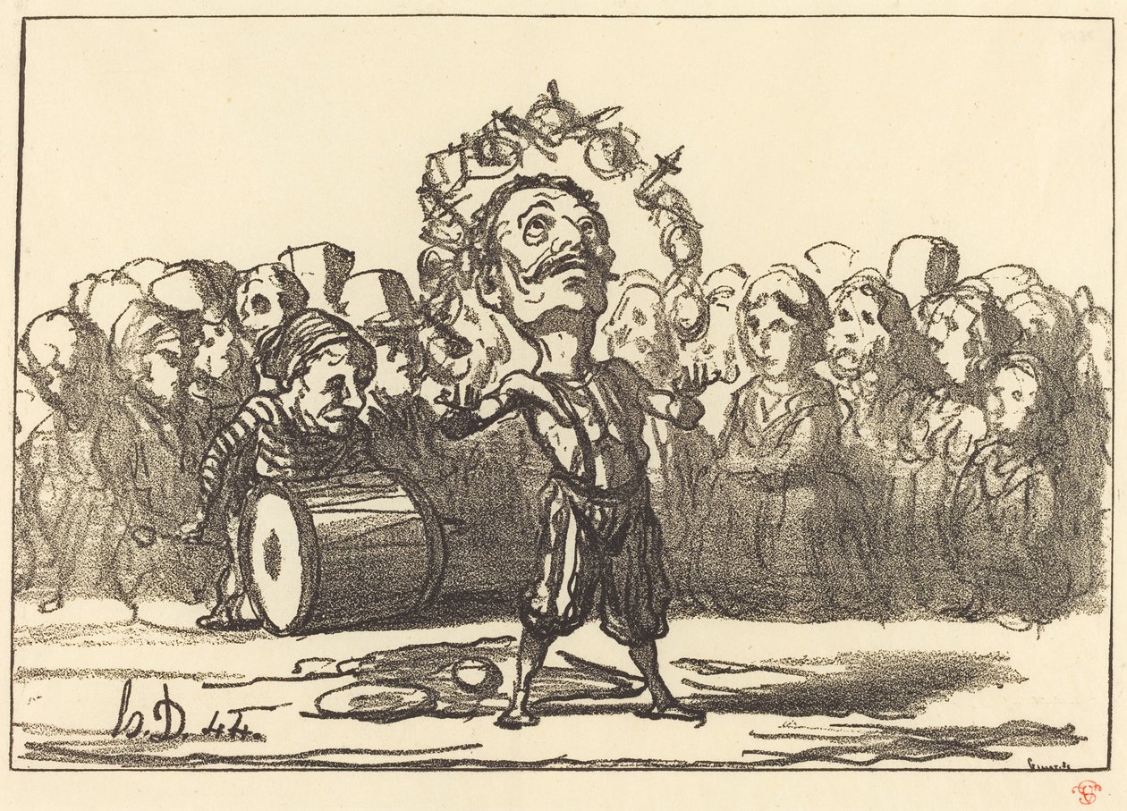 Bjergebankerne af Honoré Daumier