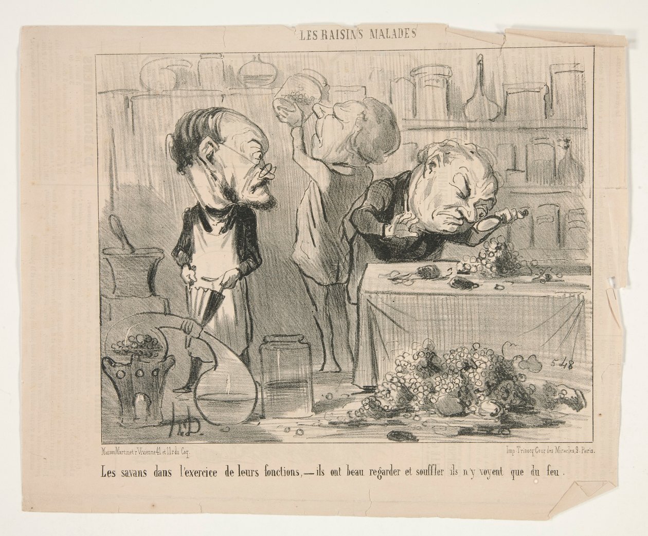 De lærde i af Honoré Daumier