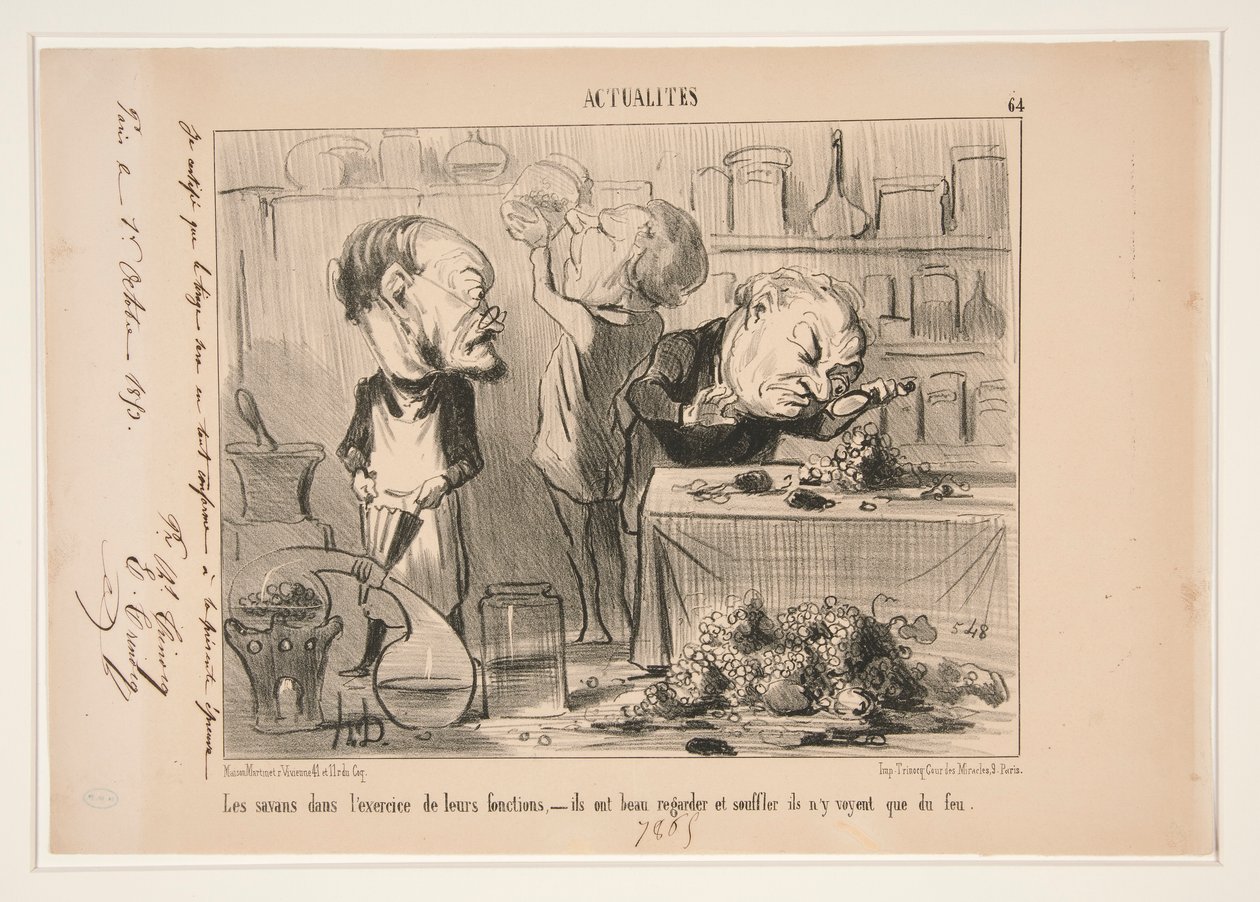 De lærde i af Honoré Daumier