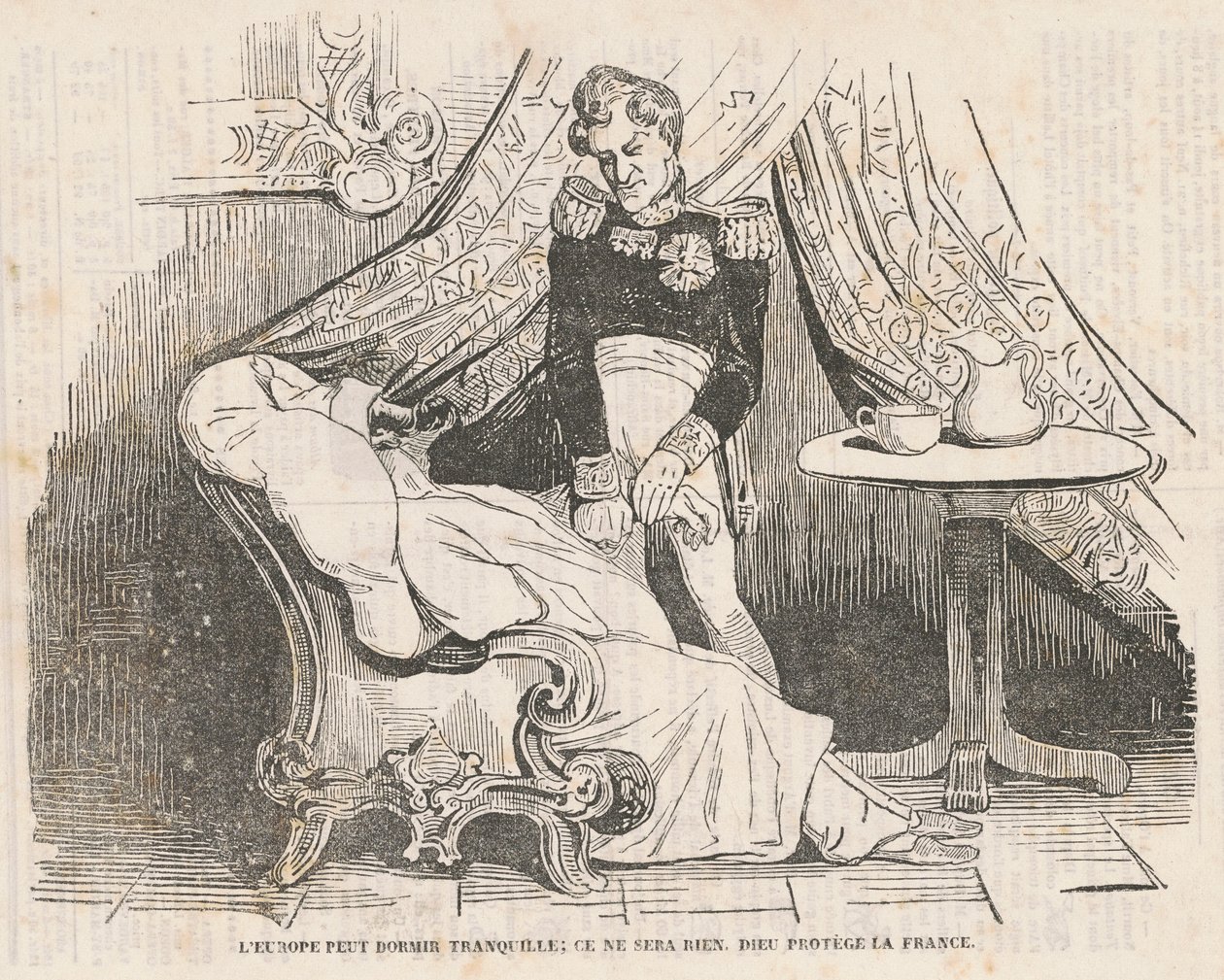 Europa kan være roligt... af Honoré Daumier
