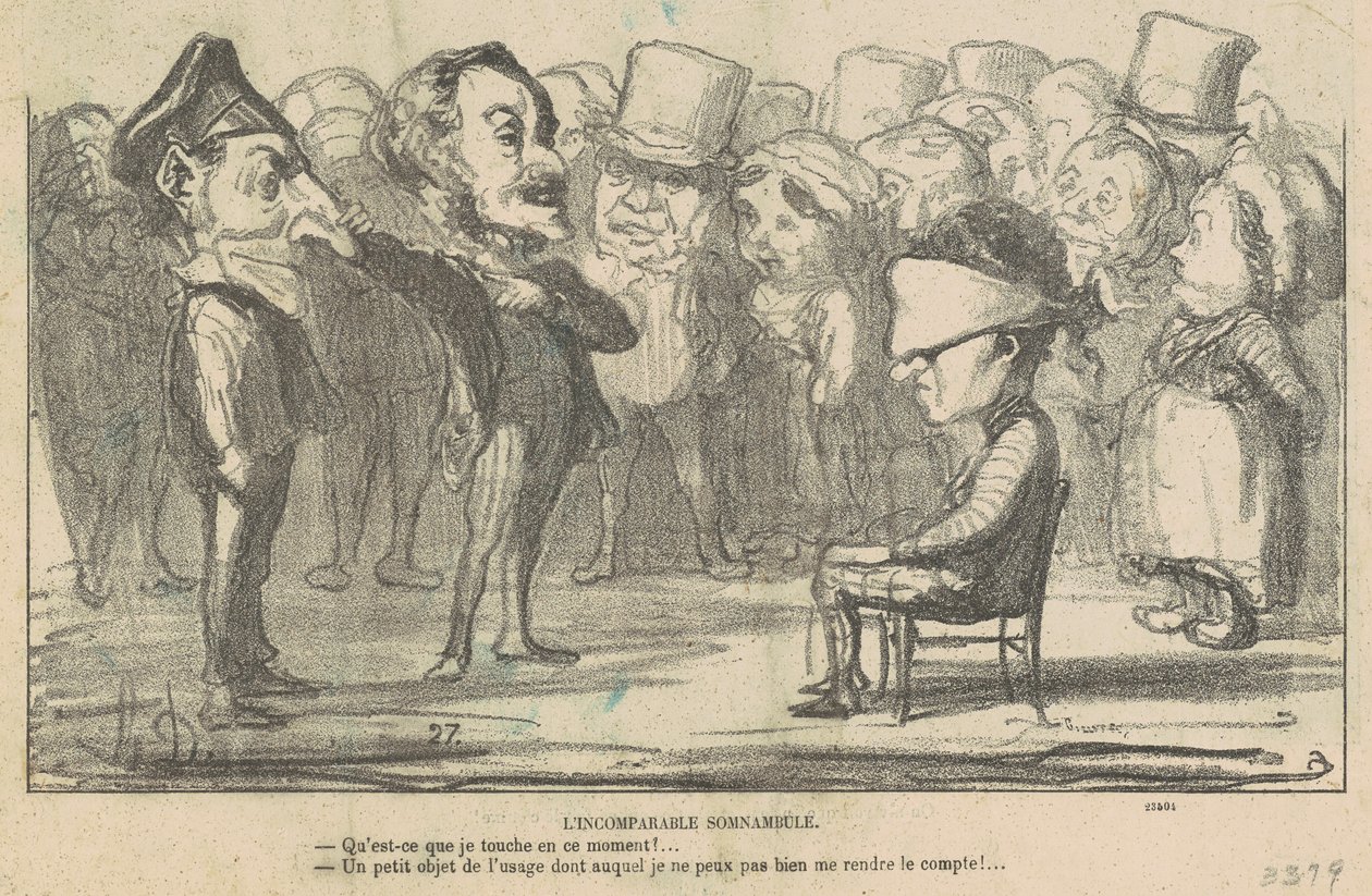 Den uforlignelige søvngænger af Honoré Daumier