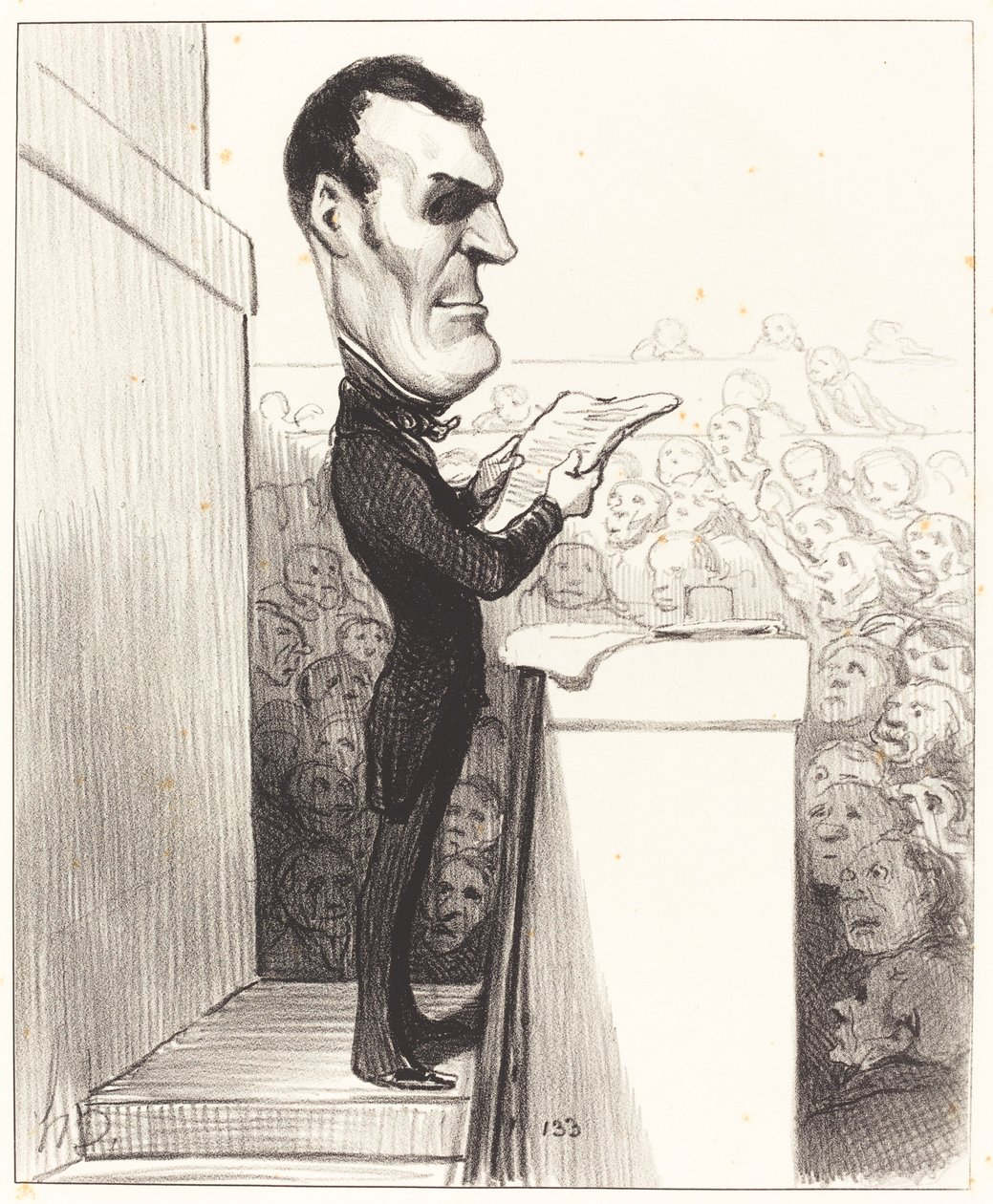 M.L.P.F. Esquirou de Parieu af Honoré Daumier