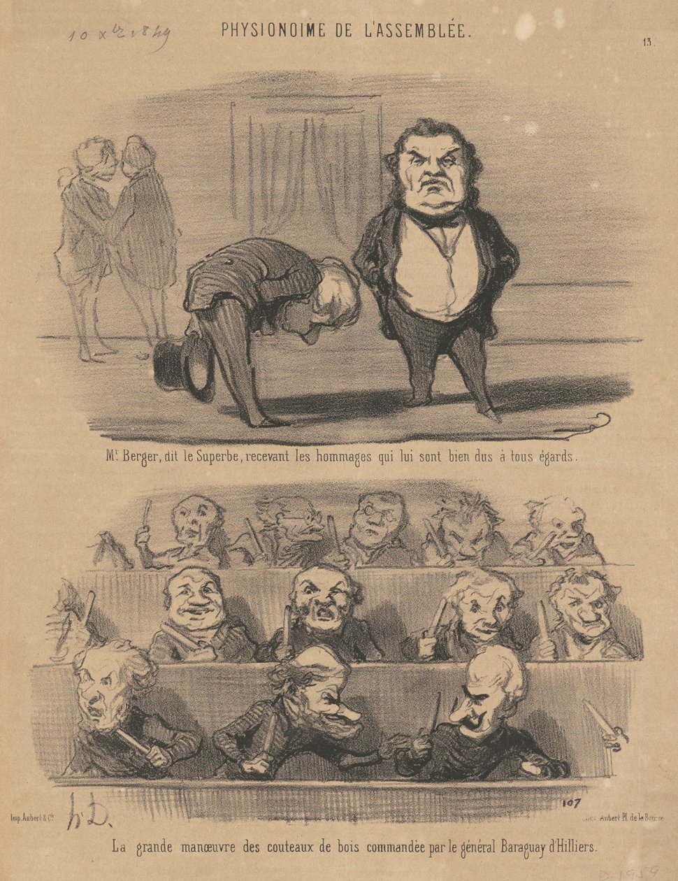Hr. Berger, sagde den fantastiske... af Honoré Daumier