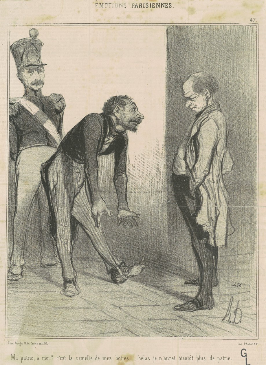 Mit hjemland, mit?... af Honoré Daumier