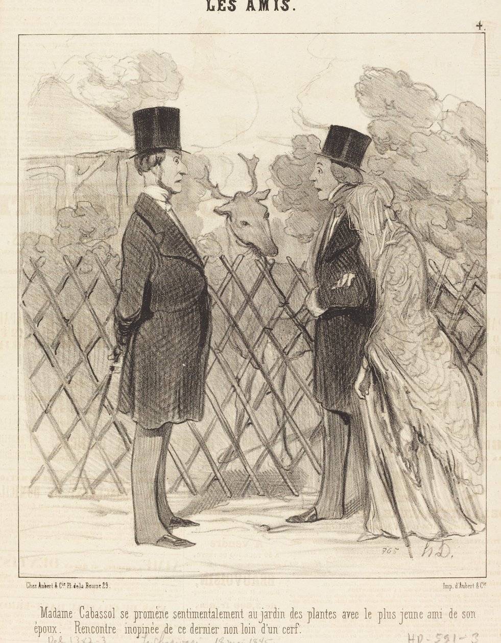 Madame Cabassol går... af Honoré Daumier