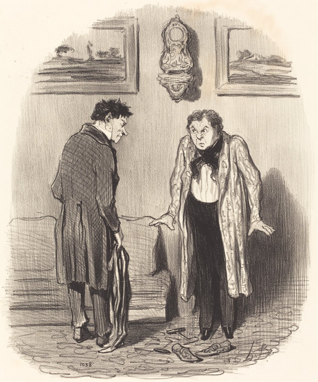 Men når jeg fortæller dig, at jeg ikke kan bevæge mine fødder... af Honoré Daumier