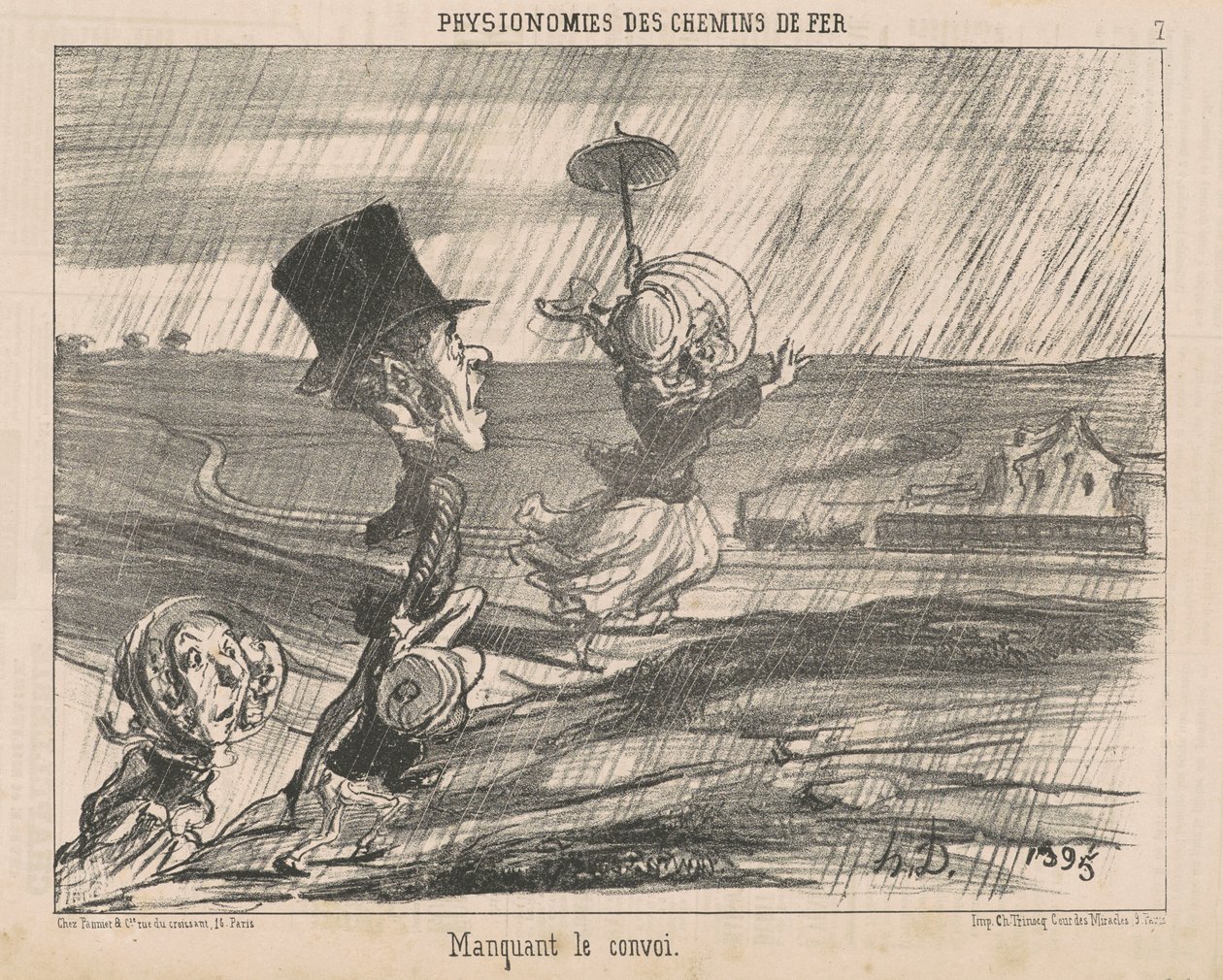 Savner konvojen af Honoré Daumier